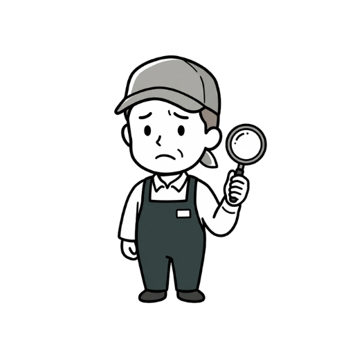 困っている人のイラスト